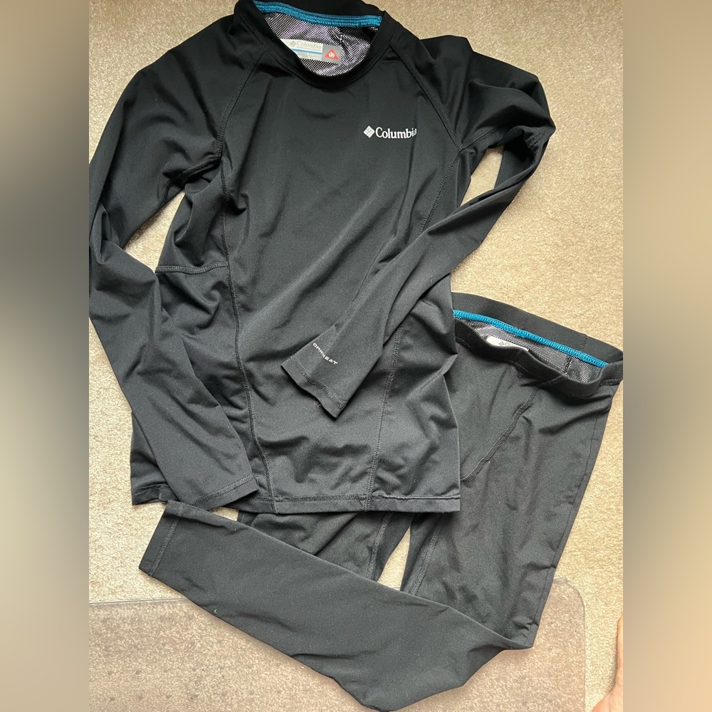 Columbia Sportswear Omni Heat Base layer set youth size M